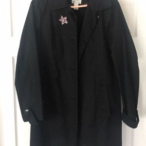 Old Navy light weight 3/4 black jacket-size L